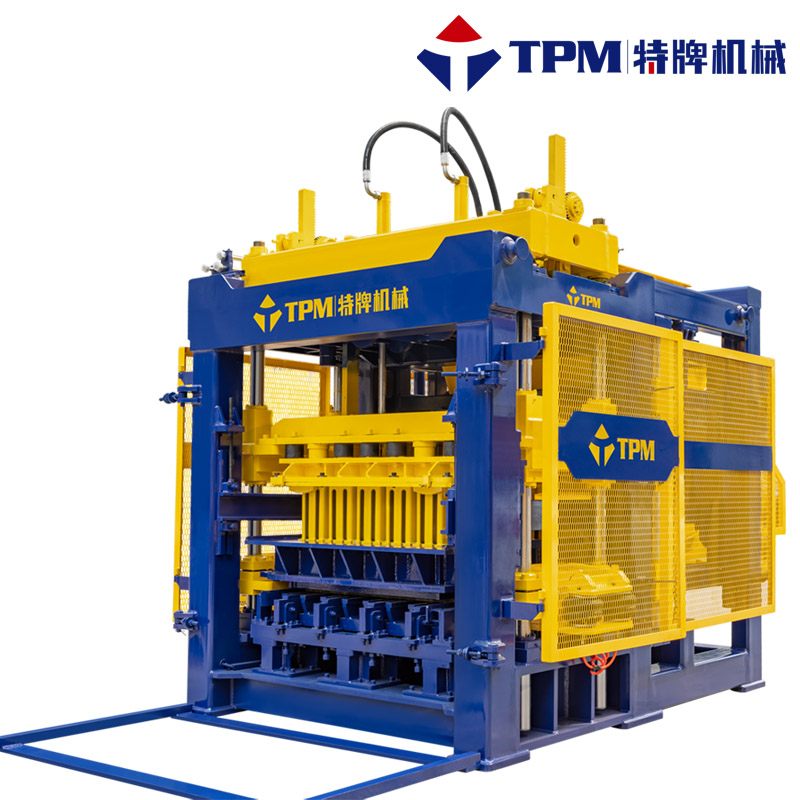 concrete block molding machine