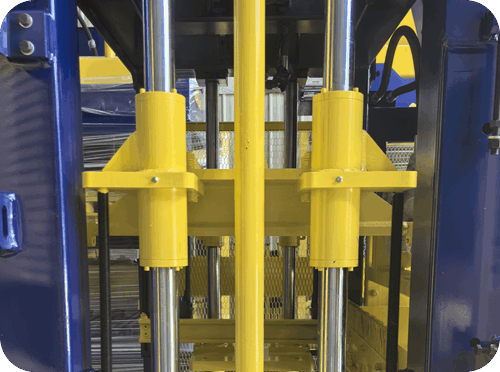 TPM4000 solid concrete block machine heavy duty frame